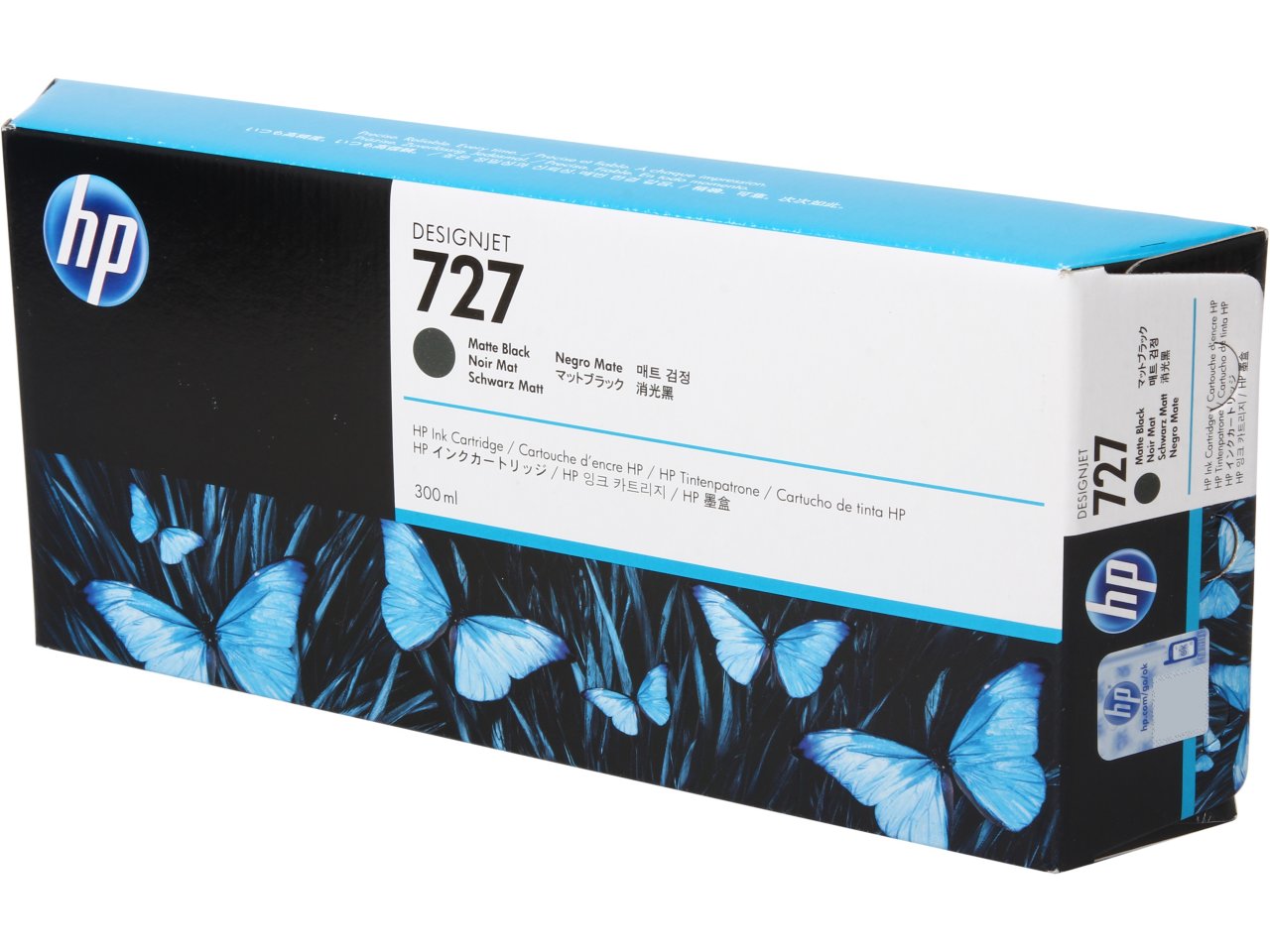 Mực in HP 727 300-ml Matte Black Designjet Ink Cartridge (C1Q12A)
