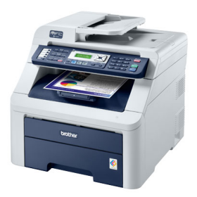 Cho thuê máy in đa năng laser màu Brother MFC 9120CN: In, Scan, Copy, Fax