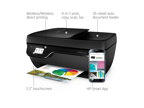 HP OfficeJet 3830 All-in-one: Máy in phun màu đa năng