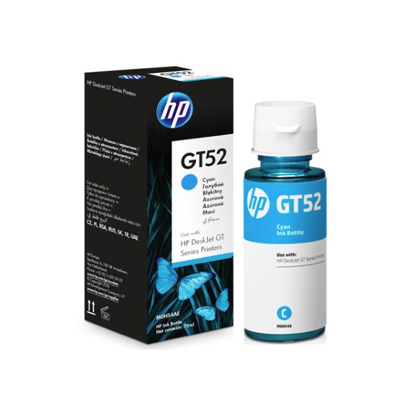 Mực in HP GT52 Cyan Original Ink Bottle (M0H54AE)