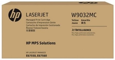 Mực in HP Yellow Managed LaserJet Toner Cartridge W9032MC