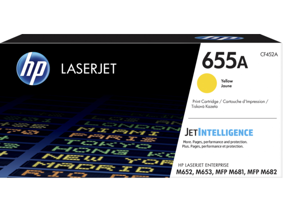 Mực máy in laser màu HP LaserJet Enterprise M652 màu vàng (CF452A)