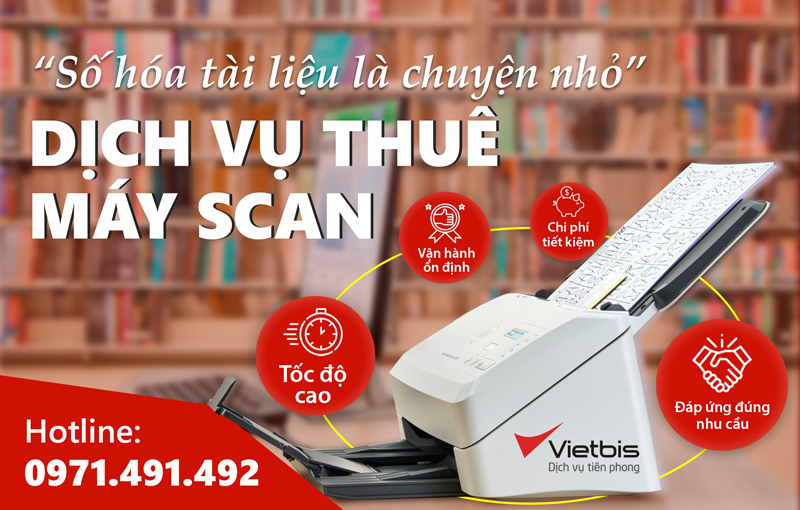 Cho thuê máy scan tài liệu tại KCN Khai Quang, Thành phố Vĩnh Yên