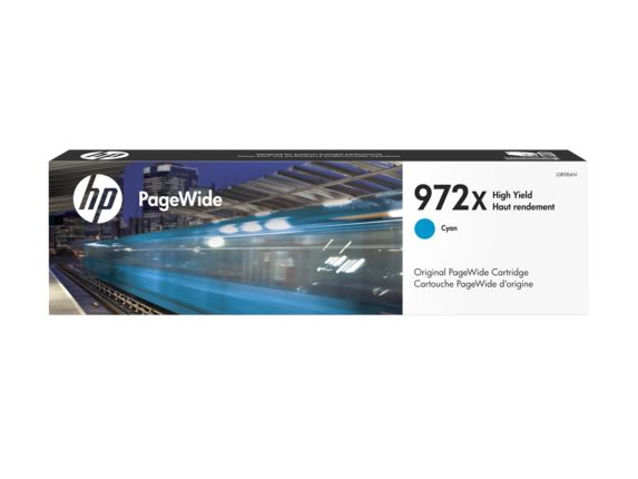 Mực in HP 972X High Yield Cyan Original PageWide Cartridge(L0R98AN)