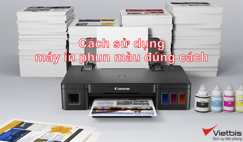 Cách sử dụng máy in phun màu đúng cách