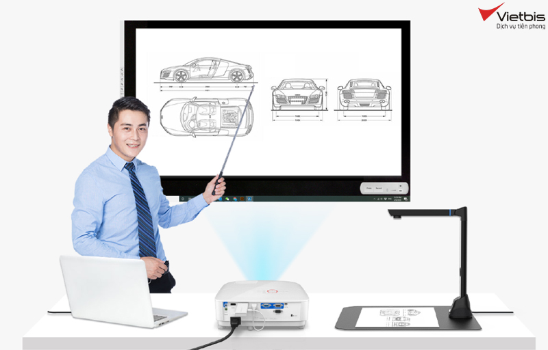 Chức năng scan vật thể trên máy scan Viisan