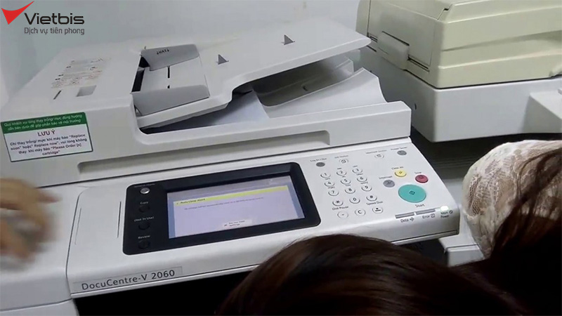 Xử lý máy photocopy Xerox bị vệt đen