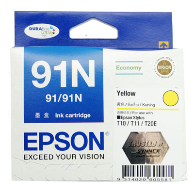 Mực in Epson 91N màu vàng