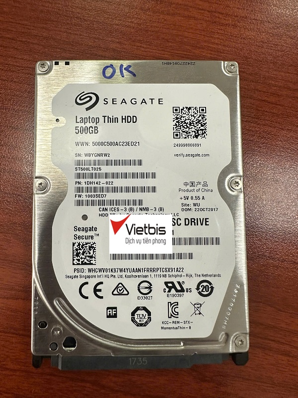 Ổ cứng máy scan HP HDD 500Gb