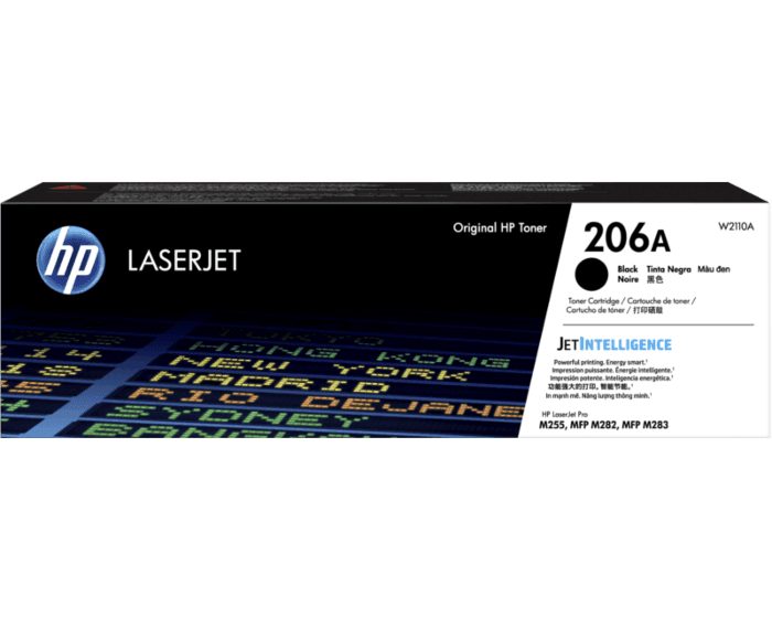 Mực in HP 206A Black Original LaserJet Toner Cartridge (W2110A)
