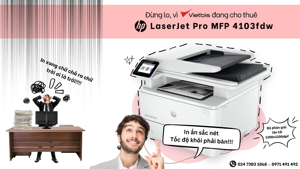 Đánh giá máy in đa năng HP LaserJet Pro MFP 4103fdw