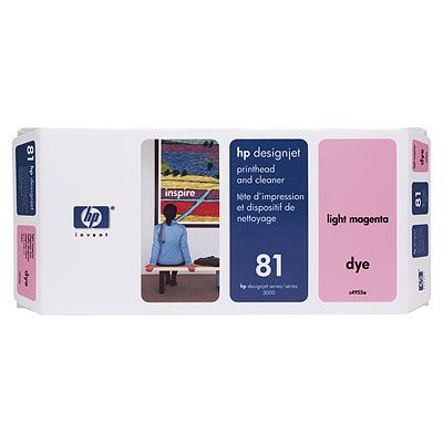 HP 81 Light Magenta Dye Printhead and Printhead Cleaner (C4955A)