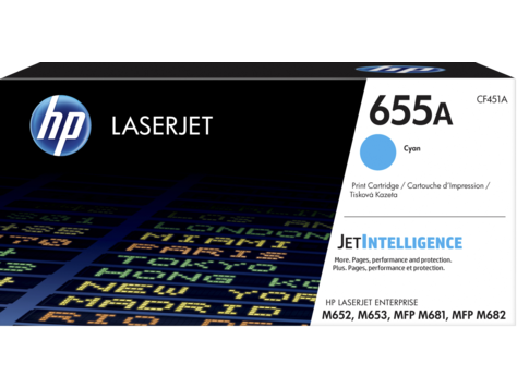 Mực máy in laser màu HP LaserJet Enterprise M652 màu xanh (CF451A)