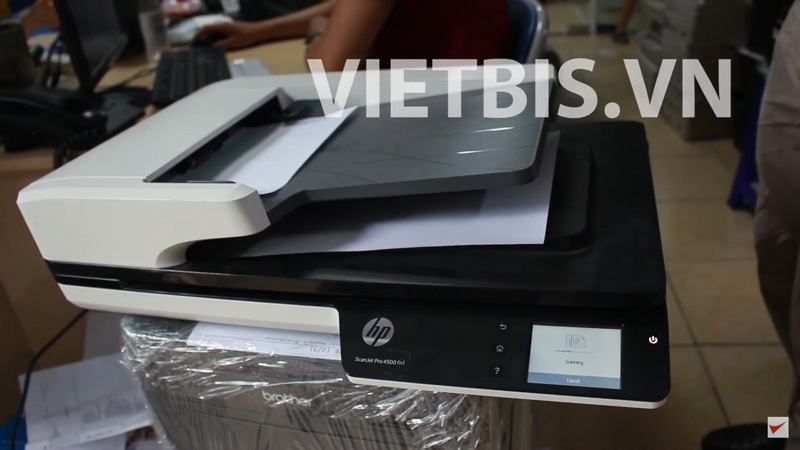 Sửa máy scan HP 4500 fn1: lỗi scan sọc đen, kẹt giấy,...