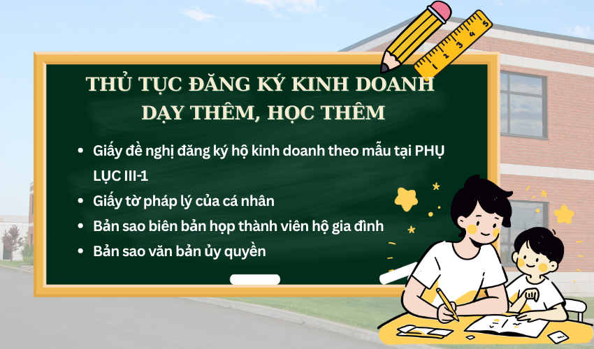 [Tải về] Hồ sơ, thủ tục đăng ký kinh doanh dạy thêm, học thêm