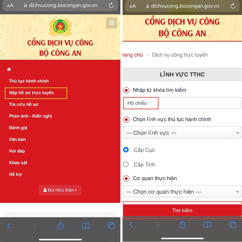 Cách làm hộ chiếu online