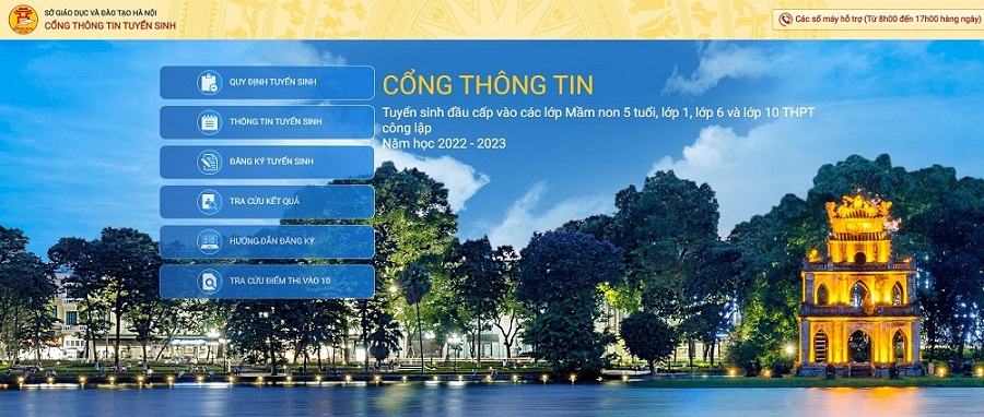 Hướng dẫn đăng ký trực tuyến tuyển sinh đầu cấp tại Hà Nội