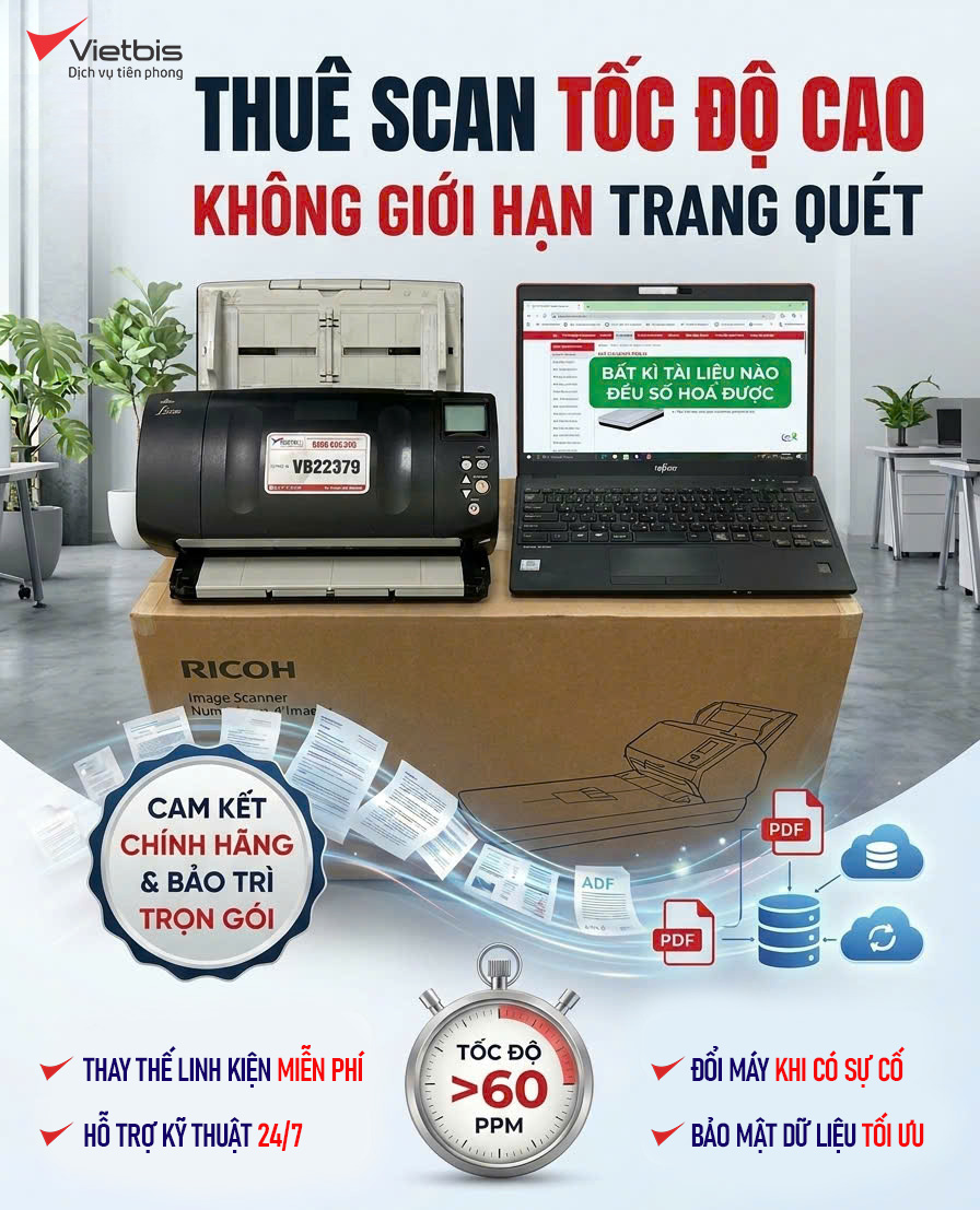 Unlimited Scan - Thuê máy scan không giới hạn trang quét