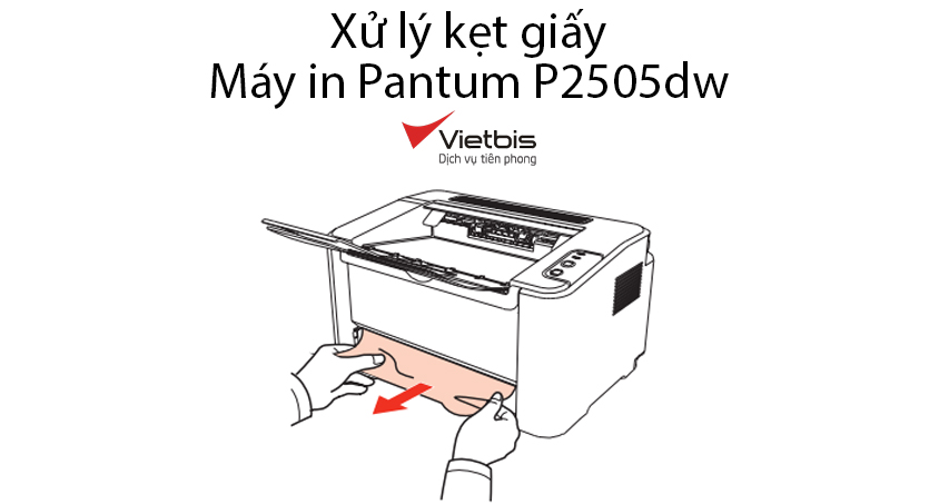 Xử lý kẹt giấy máy in Pantum P2505dw