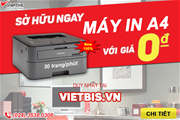 Sở hữu ngay máy in A4 chính hãng chỉ với 0 đồng