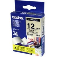 Mực in Nhãn Black on Siver ( chữ đen nền bạc), rộng 12mm