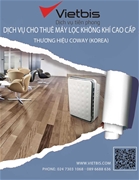 Vietbis - Dịch vụ cho thuê máy lọc không khí cao cấp