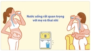 Nước uống tinh khiết rất quan trọng với mẹ và thai nhi