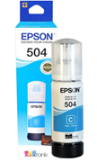Mực in Epson T504 màu xanh (T504220-AL Cyan)