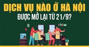 Ngành nghề, dịch vụ nào tại Hà Nội được hoạt động từ 21/9