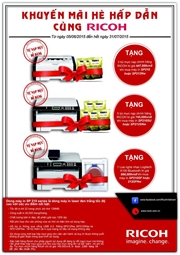 Mua máy in Ricoh được tặng mực đổ chính hãng