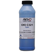 Mực đổ màu xanh Oki C310 Cyan toner bottle